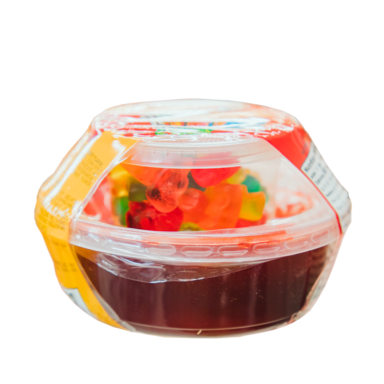 Chelero mango gummies with chamoy Mexican candy bowl