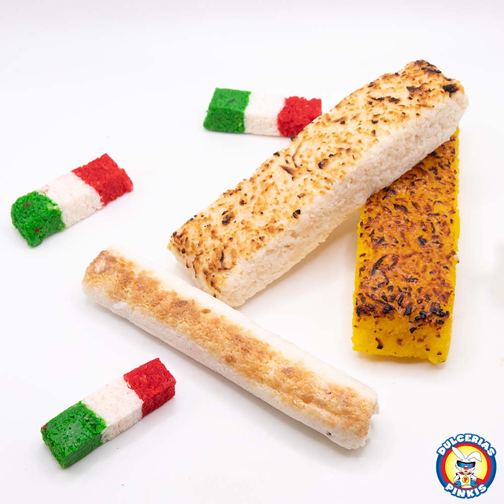 Coconut Banderitas Candy – Mexican Flag Coconut Candy Bars (15 Pieces)