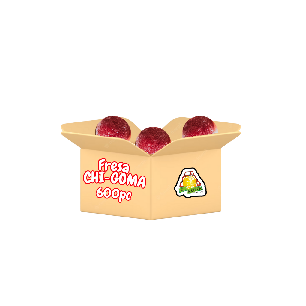 Fresa Chi-Goma strawberry Mexican gummy chili candy case