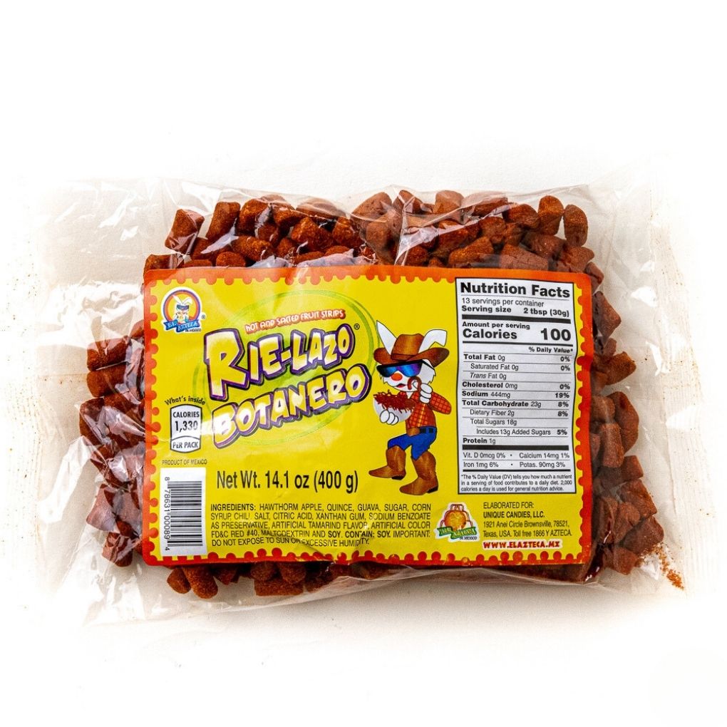 Azteca Rielazo Botanero tamarind fruit strips hot and salted 14.1 oz bag