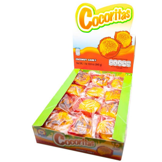 Azteca Cocoritas coconut candy retail display wholesale Mexican candy