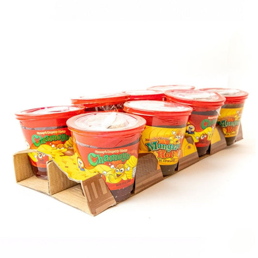 Azteca Chamoyo mango pulp with chili cups wholesale Mexican snack