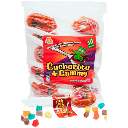 Azteca Cucharota + Gummy tamarind candy with gummies pack