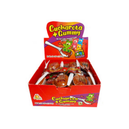 Azteca Cucharota + Gummy tamarind candy with gummies display box