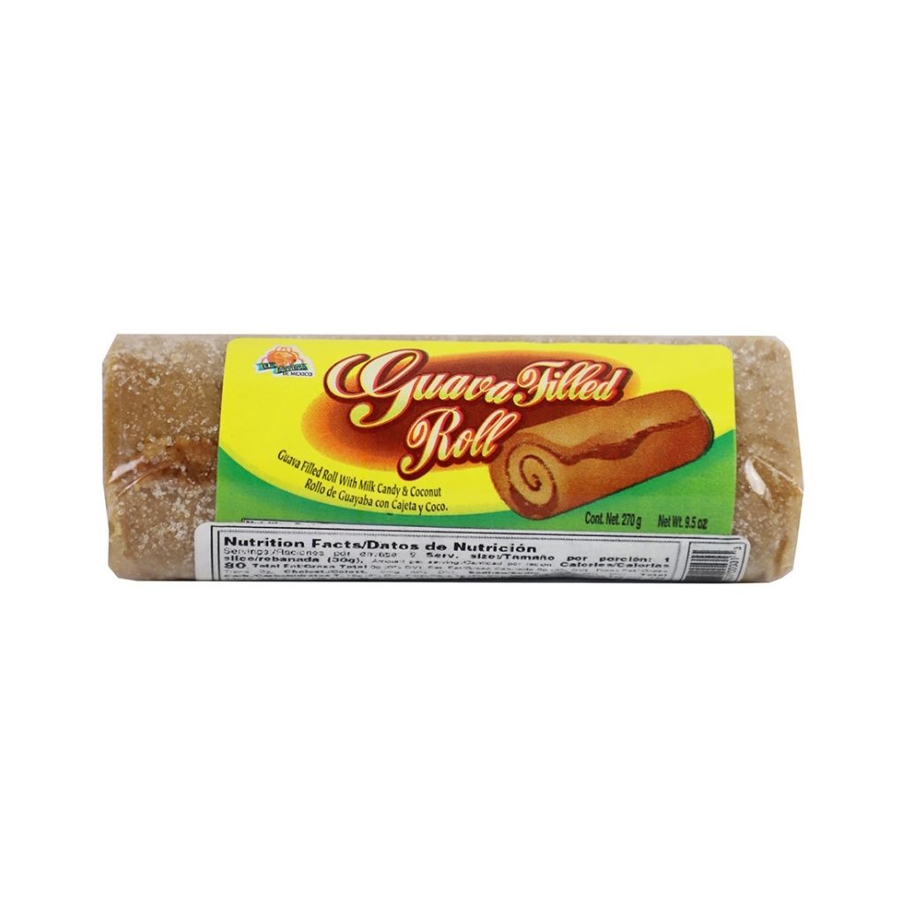 Azteca Guava Filled Roll Mexican guava candy roll