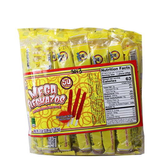 Azteca Mega Flechazos tamarind candy sticks bag