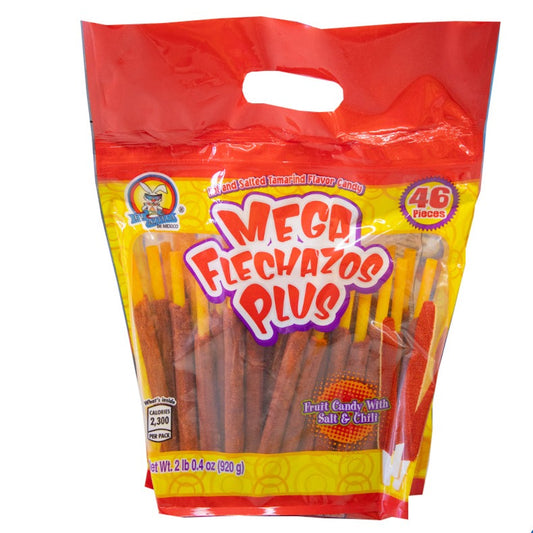 Azteca Mega Flechazos Plus tamarind candy sticks bag