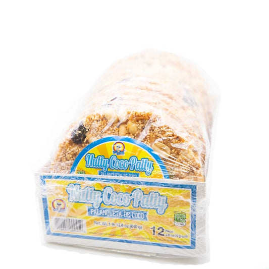 Azteca Nutty Coco Patty palanqueta de coco 12 count Mexican candy box