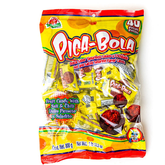 Azteca Pica-Bola hot and salted tamarind candy 40 count 800g bag