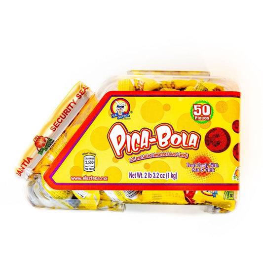 Azteca Pica-Bola hot and salted tamarind candy 50 count 2.2 lb bag