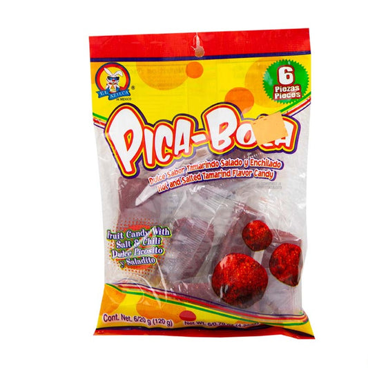 Azteca Pica-Bola hot and salted tamarind candy 6 count bag