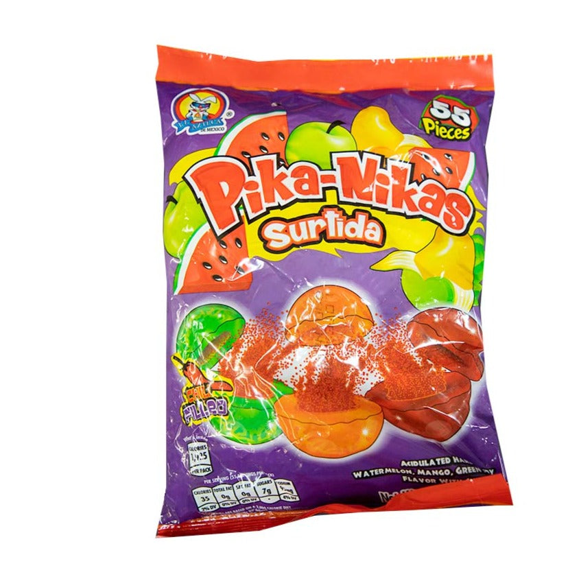 Azteca Pika-Nikas Surtida chili filled assorted fruit candy 55 count bag