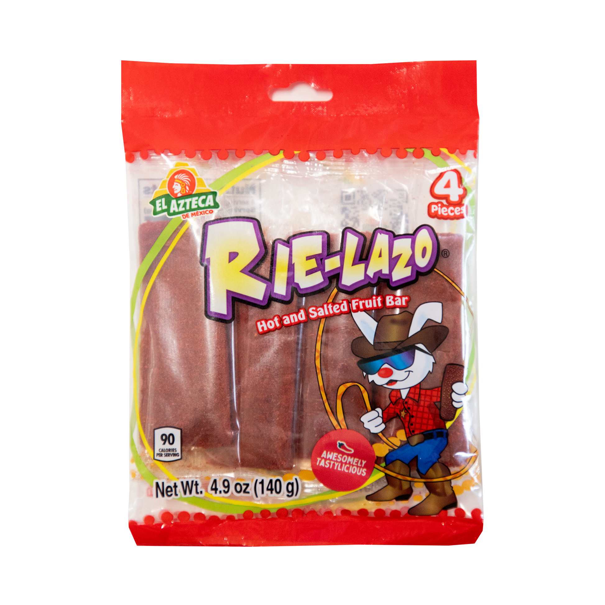 Azteca Rie-Lazo hot and salted fruit bars 4 piece bag wholesale Mexican candy