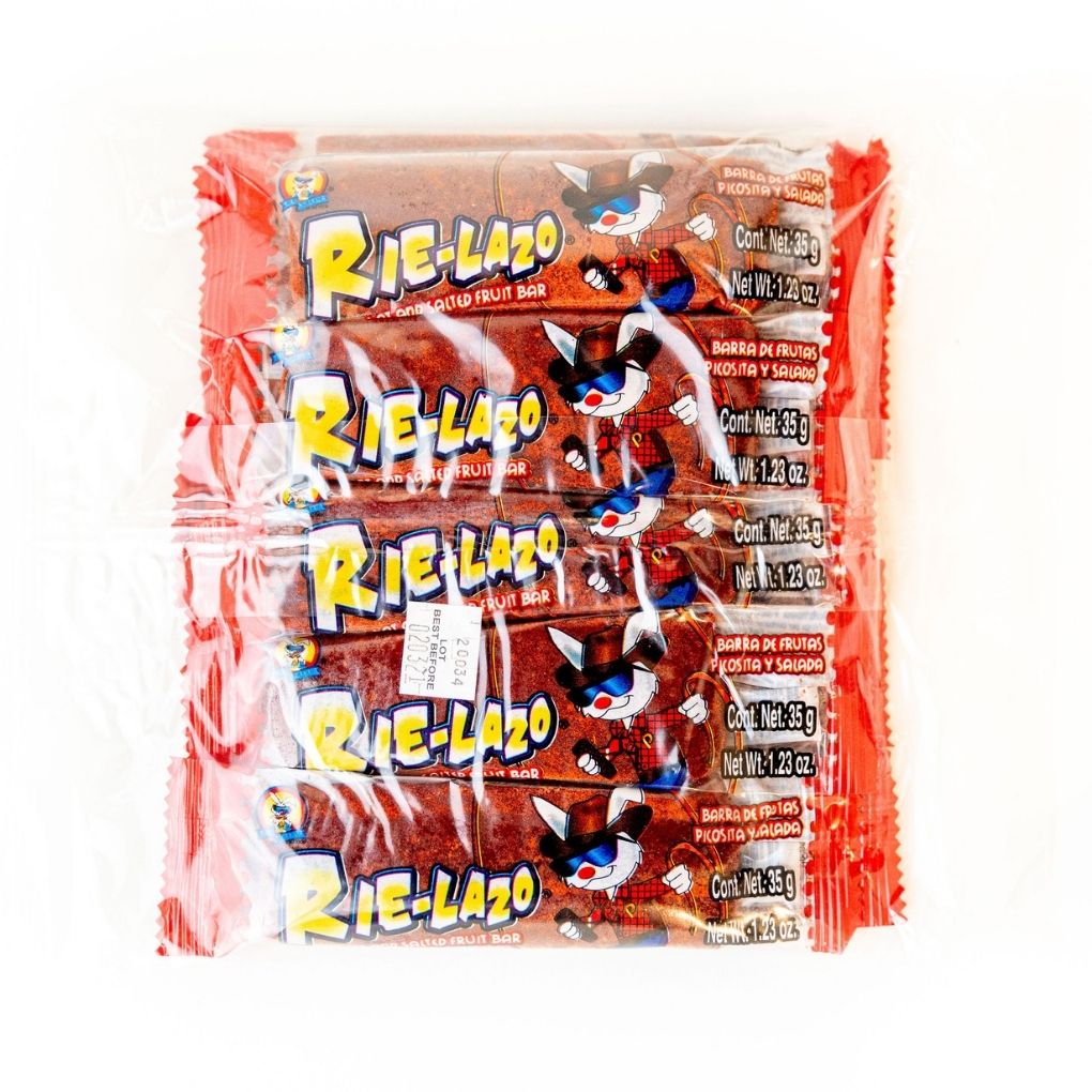 Azteca Rielazo hot and salted tamarind fruit bars 10 count Mexican candy