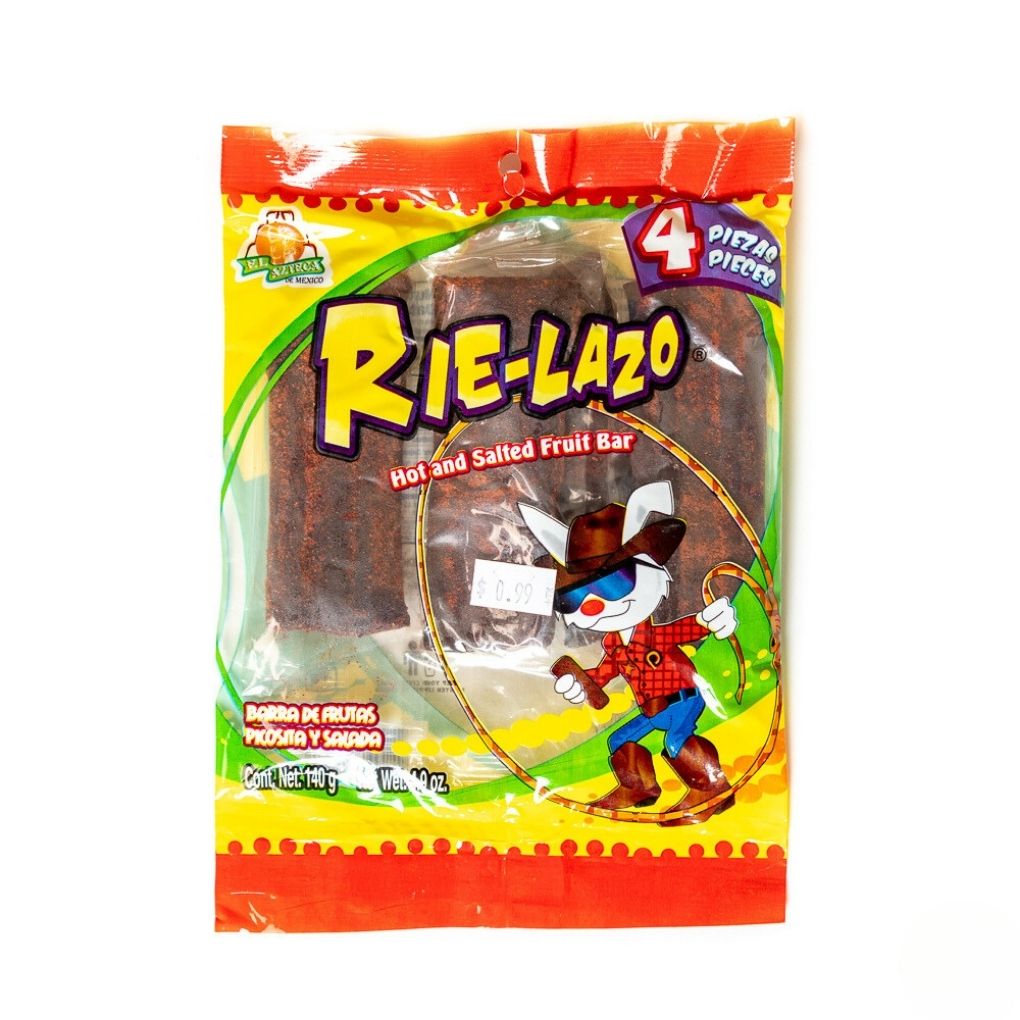 Azteca Rielazo hot and salted fruit bars 4 count Mexican candy