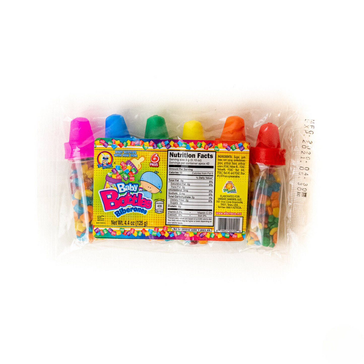 assorted baby bottle powder candy 6 pack