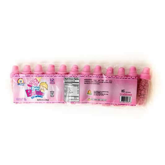 pink baby bottle powder candy 12 pack