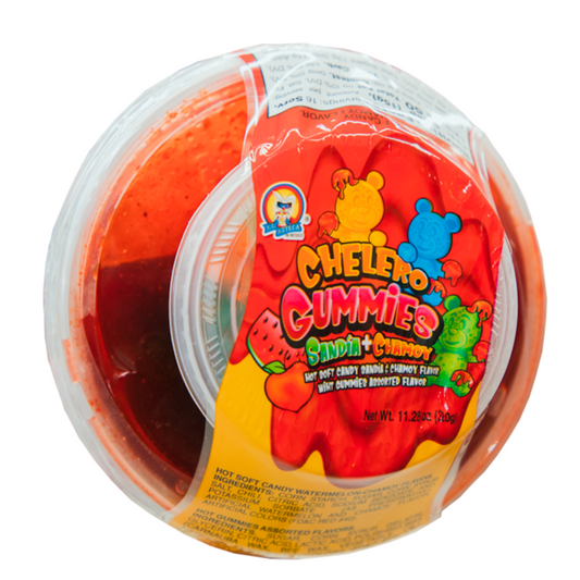 Chelero watermelon gummies with chamoy Mexican candy