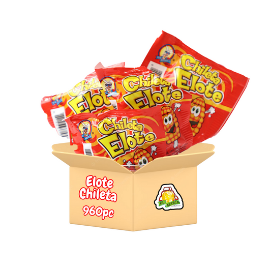 Chileta Elote Mexican chili candy wholesale case