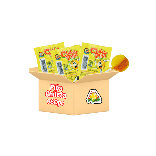 Chileta Piña pineapple chili Mexican candy wholesale case
