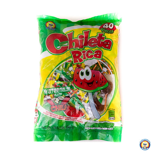Chileta Rica watermelon chili lollipops 40 pack