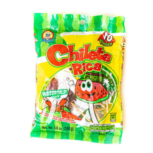 Chileta Rica watermelon chili Mexican lollipops