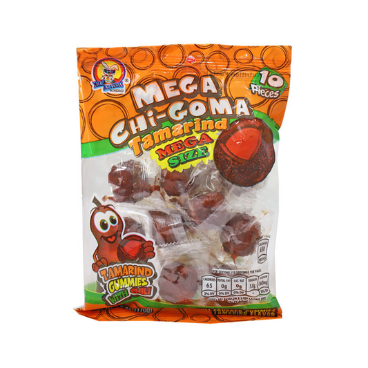 Mega Chi-Goma tamarind gummies with chili 10 pack
