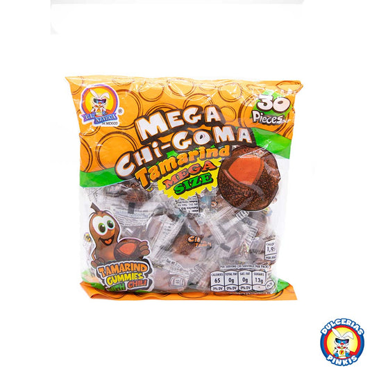 Mega Chi-Goma tamarind gummies with chili 30 pack