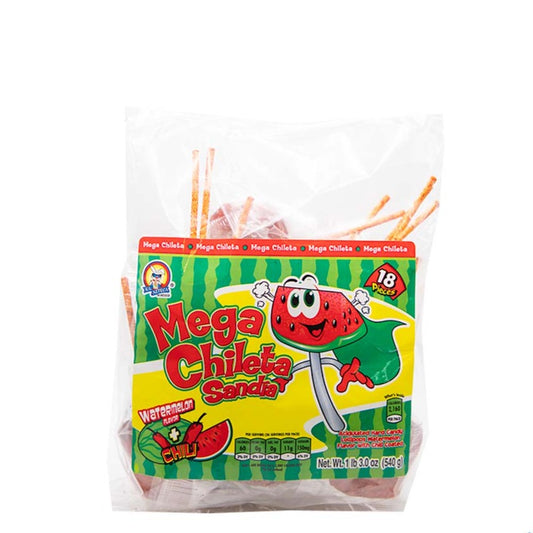 Mega Chileta Sandia watermelon chili Mexican lollipop