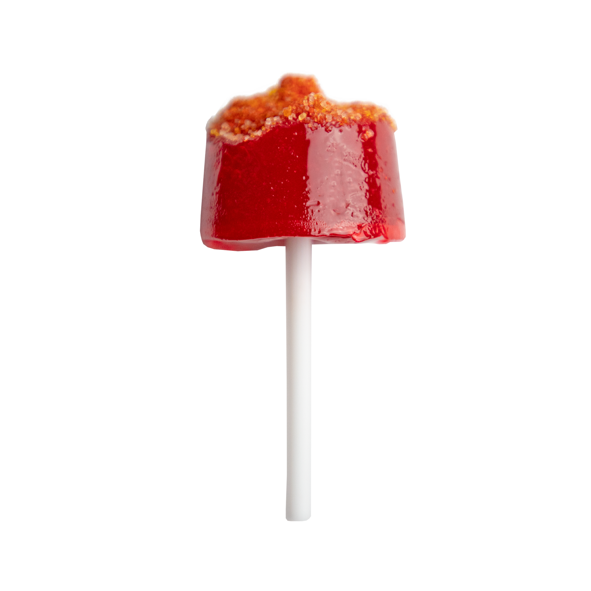 Fruit Punch hard candy lollipop with chili powder Mexican candy